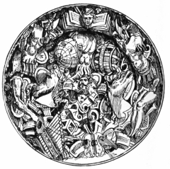 Fig. 215.&mdash;Castel-Durante Dish. (Castellani Coll.)
