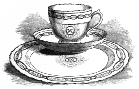 Fig. 270.&mdash;Mrs. Washington’s Sèvres Tea-Service.