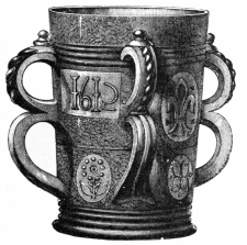 Fig. 320.&mdash;Staffordshire Tyg, or Drinking-cup.