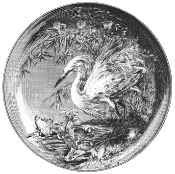 Fig. 333.&mdash;Minton Plaque, by Mussill. (Tiffany & Co.)