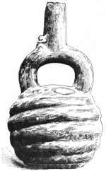 Fig. 368.&mdash;Coiled Water-vessel. Peru. (Smithsonian
Institution, 1403.)