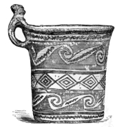 Fig. 383.&mdash;Peruvian Cup, found at Arequipa. (Smithsonian
Inst., 1812.)