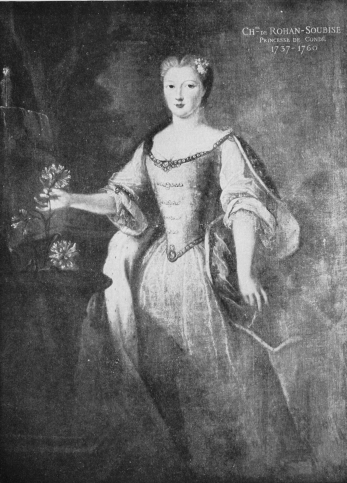 Plate XVI.

CHARLOTTE, PRINCESSE DE CONDÉ, WIFE OF LOUIS JOSEPH DE BOURBON.

Musée Condé.

Jean M. Nattier.