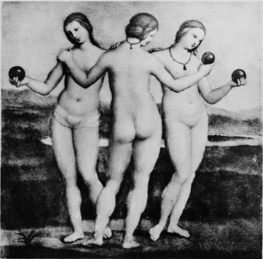 Plate XXIV.

Photo. Giraudon.

The Three Graces.

By Raphael.

Musée Condé.