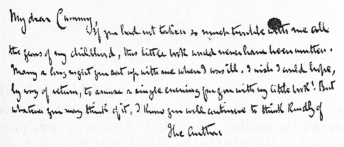 Autograph Inscription by Stevenson, in a Copy of his
“Inland Voyage
