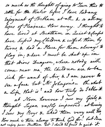 FACSIMILE, MUCH REDUCED IN SIZE, OF THE LAST PAGE OF MRS.
THRALE’S “JOURNAL OF A TOUR IN WALES,” UNDERTAKEN IN THE COMPANY OF DR.
JOHNSON IN THE SUMMER OF 1774.