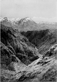 THE HERIKI VALLEY.

The mountain at the head of the valley is a shoulder of Sat Dagh. The
terrace fields of a mountain village appear in the lower corner.

No. 7