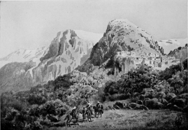 CHAL.

The home of the chartered brigand mentioned on p. 317. A deep gorge is
interposed immediately beyond the village; and beyond the further hills
lie the valleys of Lower Tkhuma and Salabekan.