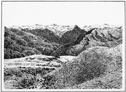 THE MOUNTAINS OF DIZ AND TAL, FROM THE PASS ABOVE
QUDSHANIS

Looking across the Zab Gorge, which at this point is about 3,000 feet
deep