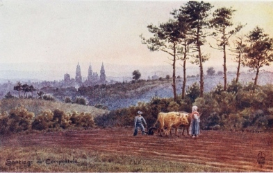 SANTIAGO DE COMPOSTELA

From the Lugo Road.