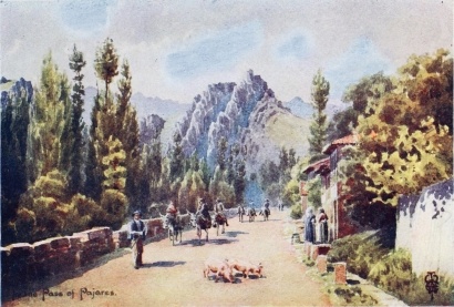 IN THE PASS OF PAJÁRES

Near Pola de Gordon.