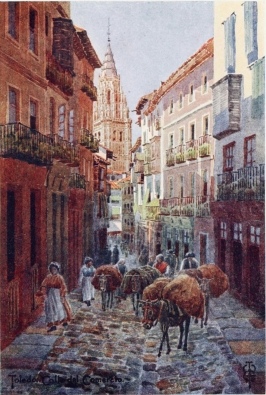 TOLEDO

Calle del Comércio, with the Cathedral Tower.