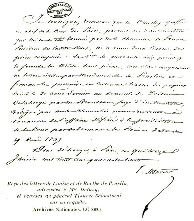 Re�u des lettres