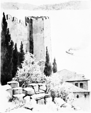 Roumeli Hissar
The first fortress built by the Turks on European soil. Built by
Mohammed the Conqueror, the ground plan being that monarch’s cypher.