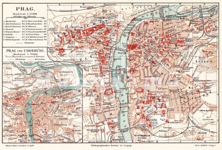 Map of Prague