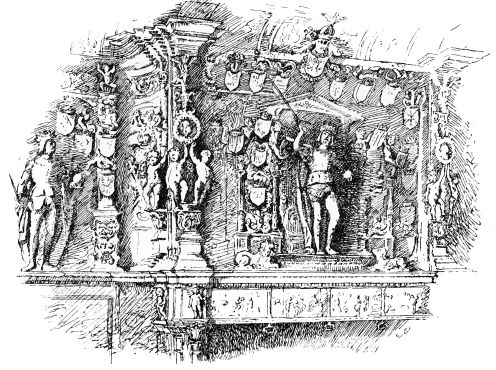 LANCELOT BLONDELL’S CHIMNEY-PIECE IN THE PALAIS DU
FRANC