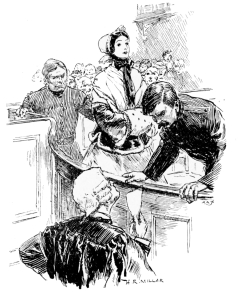 “SHE STEPPED INTO THE DOCK AS THOUGH SHE WERE ENTERING A
BALL-ROOM” (p. 155).