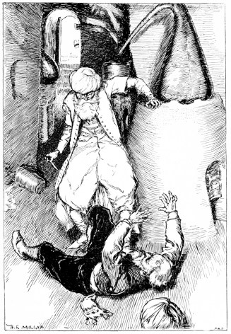 “FELLED HIM TO THE GROUND AND WOULD HAVE STABBED HIM” (p.
166).