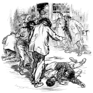 “FOUND AN ITALIAN ... LYING ACROSS HARRINGTON’S BODY” (p.
169).