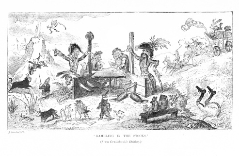 “GAMBLING IN THE STOCKS.”

(From Cruikshank’s Etching.)