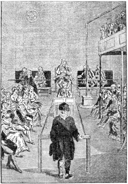 SIR JOHN FIELDING OFFICIATING AT BOW STREET.

(From a Drawing by Dodd.)