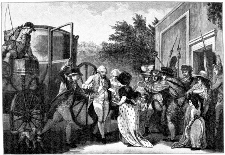 MARGARET NICHOLSON’S ATTEMPT TO ASSASSINATE GEORGE III.
IN 1786 (p. 238).

(From the Painting by R. Smirke.)
