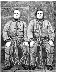 CONVICTS IN A RUSSIAN PRISON.

(From a Photograph.)