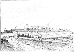 THE BICÊTRE IN 1710.

(After Gueroult.)