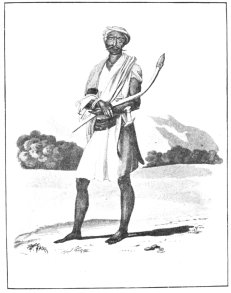 A MEMBER OF THE THIEF CASTE AT TRICHINOPOLY. (Drawn from
Life by G. Gold.)