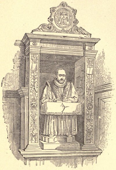 STOW'S MONUMENT, IN THE CHURCH OF ST. ANDREW UNDERSHAFT,
LONDON