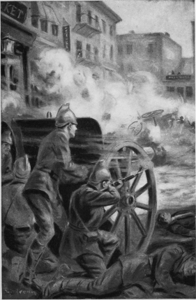 “A battery of artillery cleared the barricades and the
slaughter began”