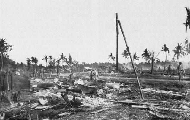 PASTRANA was left a mass of smoldering ruins after the shelling of 26&ndash;27 October.