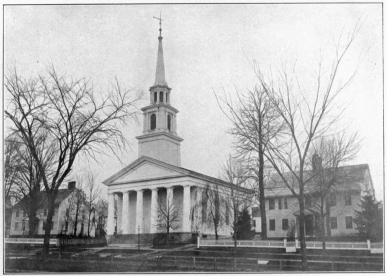 CONGREGATIONAL CHURCH
HOME OF NATHANIEL TAYLOR. JR. HOME OF REV. NATHANIEL TAYLOR.
Gen. LaFayette lodged here for a night Count Rochambeau spent a night
here during the Revolution during the Revolution