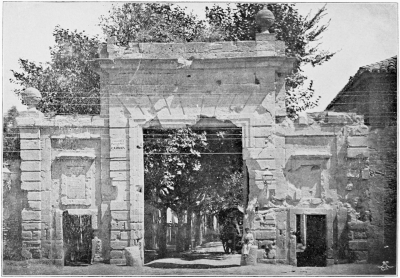 Image not available: THE TOWN GATE OF THE CARMEN AT ZARAGOZA.

(Left as a permanent memorial of the siege.)