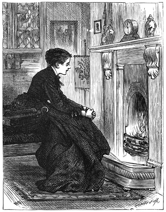 IN DEN AVOND VAN DENZELFDEN DAG ZAT LOUISA, GELIJK IN VROEGERE DAGEN...... IN HET VUUR TE STAREN. (Blz. 142).