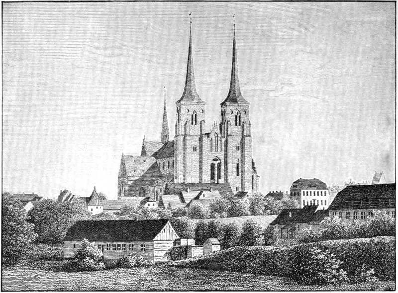 R�SKILDE CATHEDRAL, WHERE THE KINGS AND QUEENS OF DENMARK ARE BURIED.