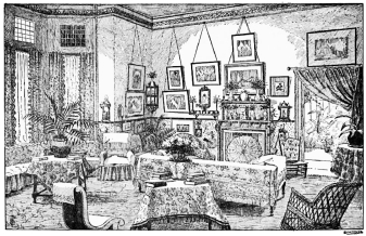 [Fig. 15.&mdash;Drawing-room at Gable-end, Shortlands.]