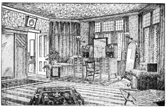 [Fig. 17.&mdash;A corner in a bedroom, Gable-end, Shortlands.]