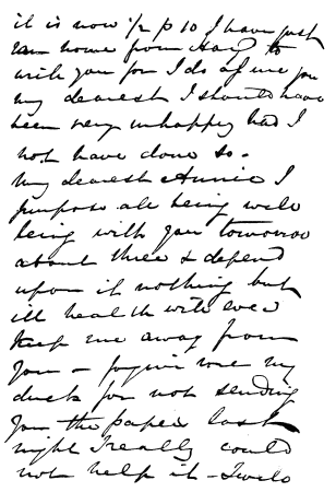 Image unavailable: Letter from William Palmer to his wife.

(Reproduced from the original in the possession of Dr. Kurt Loewenfeld,
Bramhall, Cheshire.)