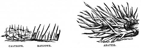 Image unavailable: CALTROPS.
RANJOWS.
ABATTIS.