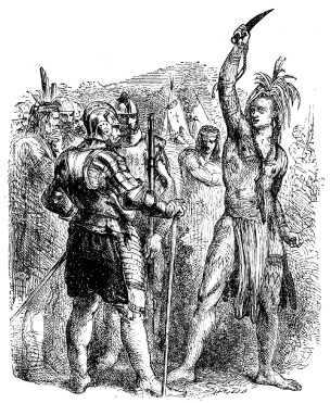 Image unavailable: Huge as Goliath of Gath, or the terrible Og, king of Bashan;
One was Pecksuot named, and the other was called Wattawamat.

