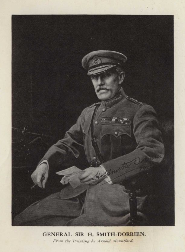 GENERAL SIR H. SMITH-DORRIEN. From the Painting by Arnold Mountford.