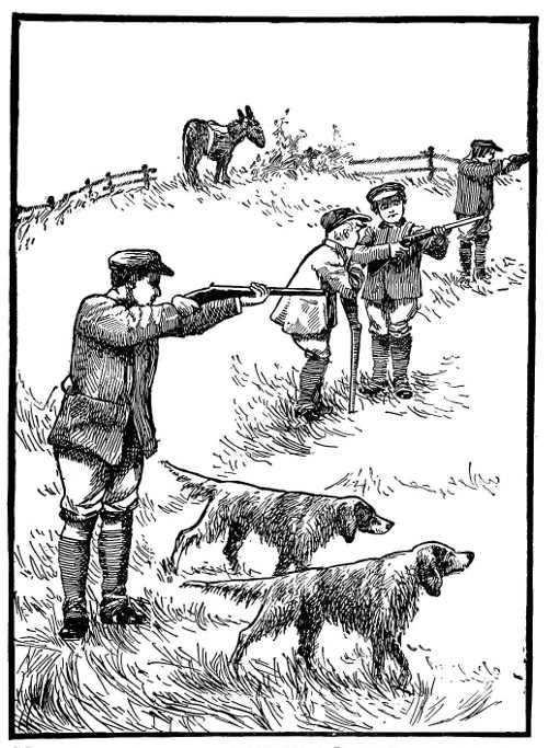 The Gentlemen and Boys formed a Broad Line across the
Field