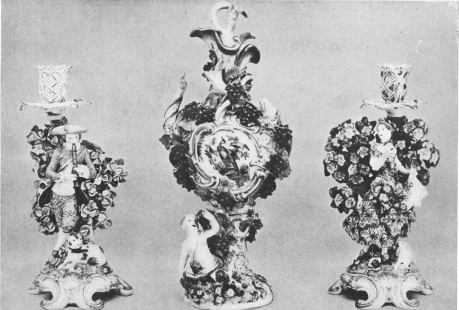 Image unavailable: Courtesy Metropolitan Museum of Art

A Pair of Candlesticks and a Vase, Chelsea, 18th Century