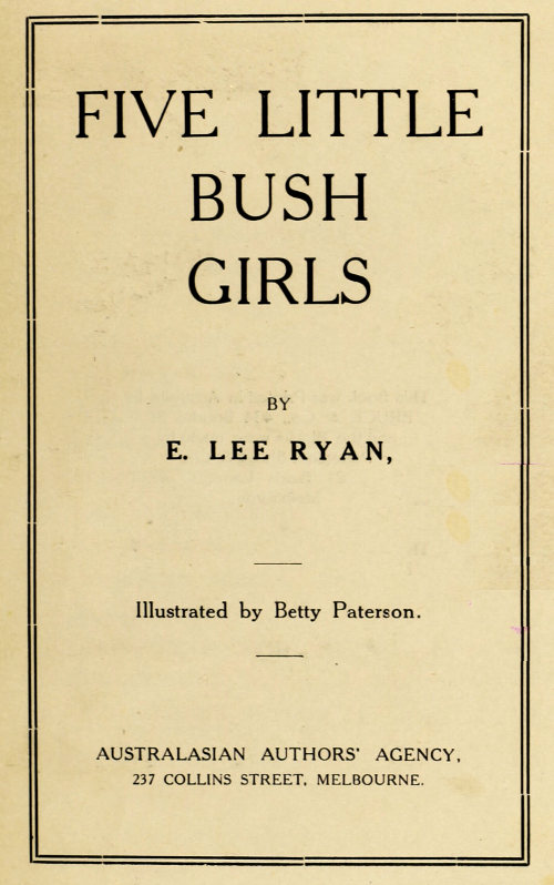 Five Little Bush Girls