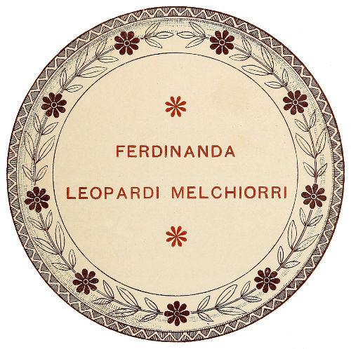 FERDINANDA
LEOPARDI MELCHIORRI