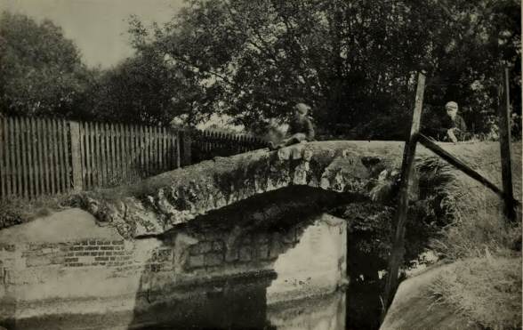 The Ancient bridge at Waltham Abbey, known as Harold&rsquo;s
Bridge.  A most interesting Architectural Relic