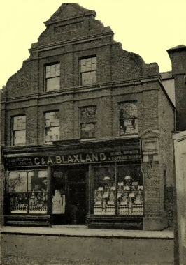 Photograph of C. & A. Blaxland&rsquo;s shop