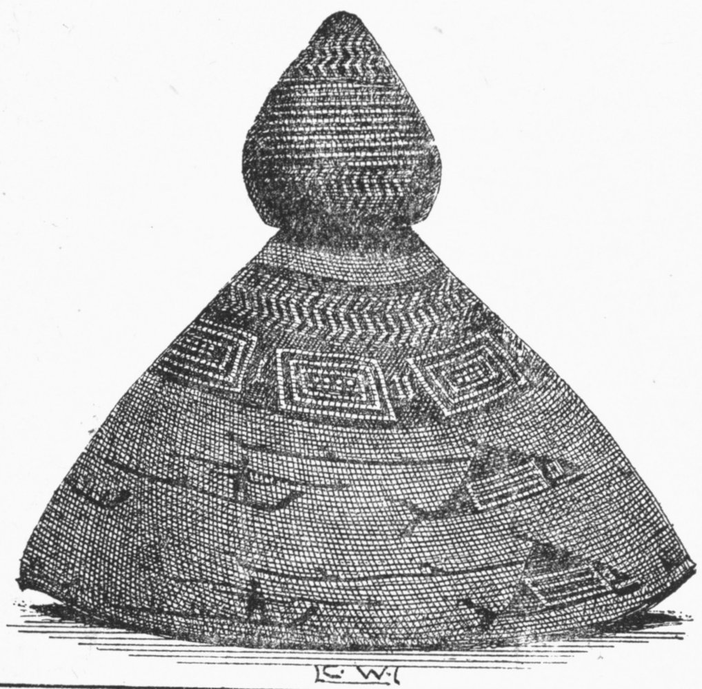 Basket-work Hat: Whaling Scene Inwoven. Wootka
Sound, N. W. America.