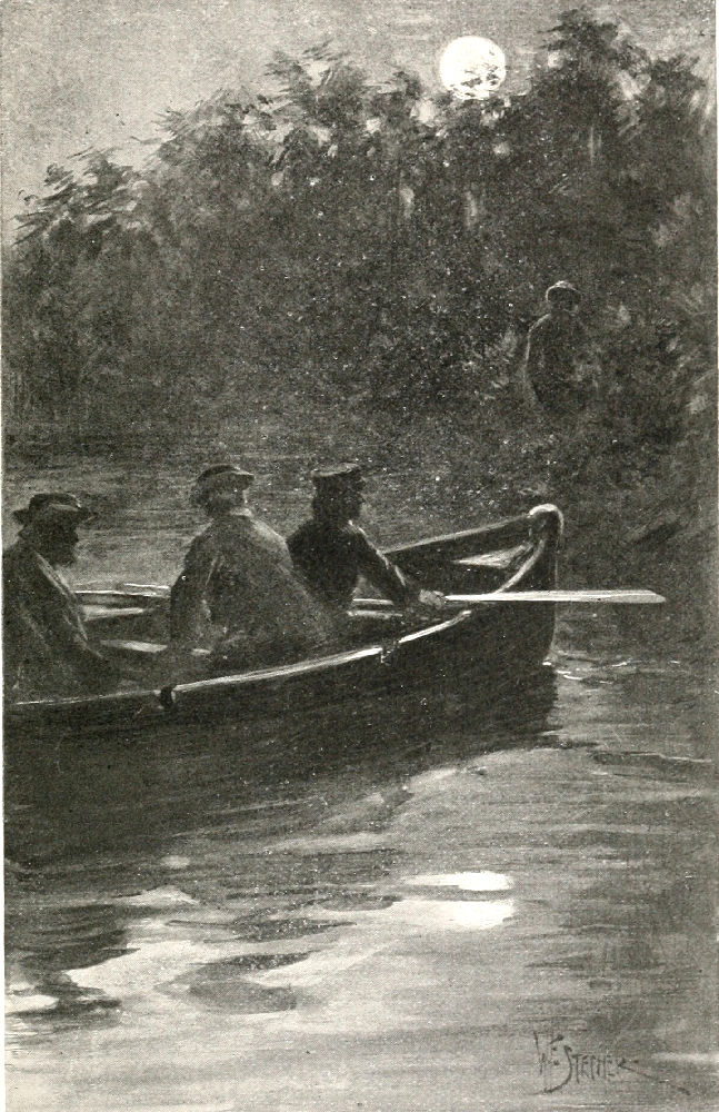 HE STEPPED ASHORE, AND AN INSTANT LATER WAS LOST TO
VIEW.